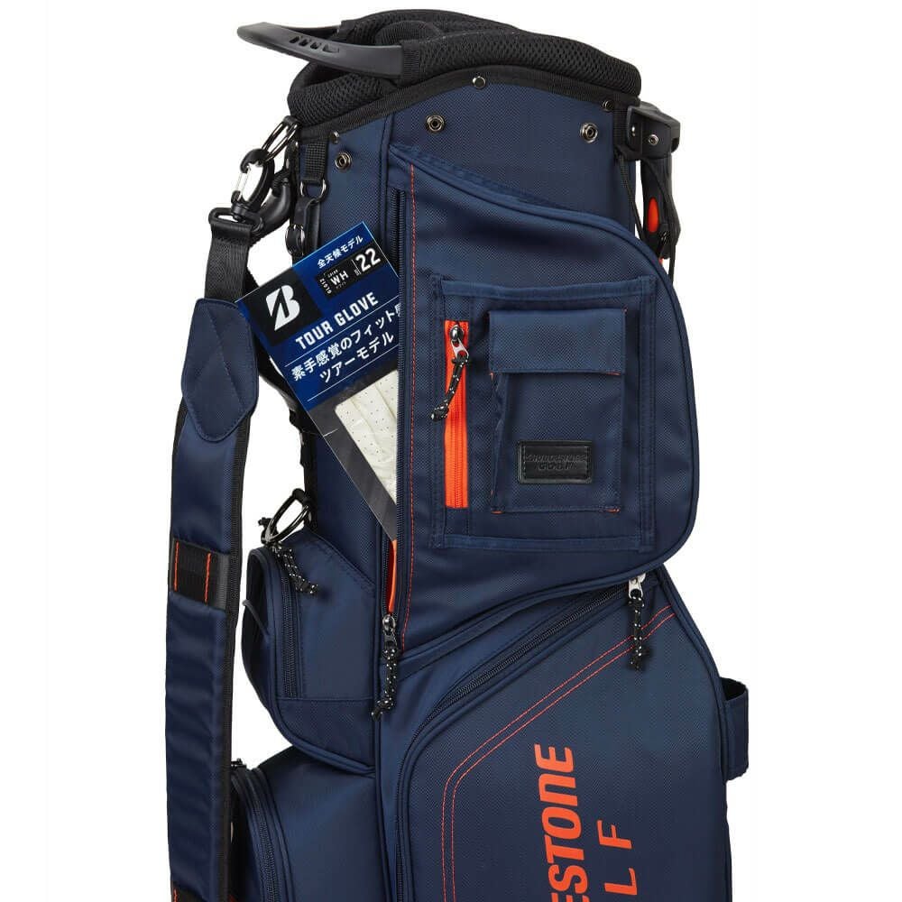 ブリヂストン　軽量 メンズ スタンドモデル キャディバッグ CB2525 NA ネイビー　2025年モデル 詳細8