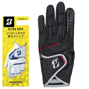ブリヂストン　ULTRA GRIP ウルトラグリップ ゴルフグローブ GL2505 BR ブラック/レッド　2025年モデル