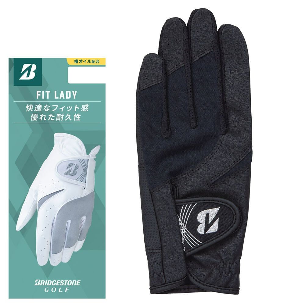 ブリヂストン　FIT LADY フィット レディ ゴルフグローブ GL25L3 BK ブラック　2025年モデル