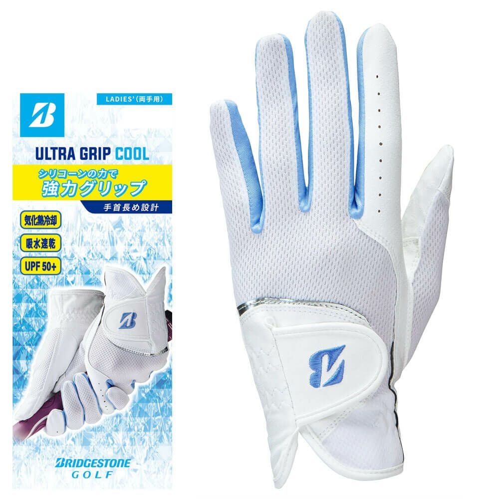 ブリヂストン ULTRA GRIP COOL LADY ウルトラグリップ レディ 両手用 ゴルフグローブ GL25SL WH ホワイト 2025年モデル