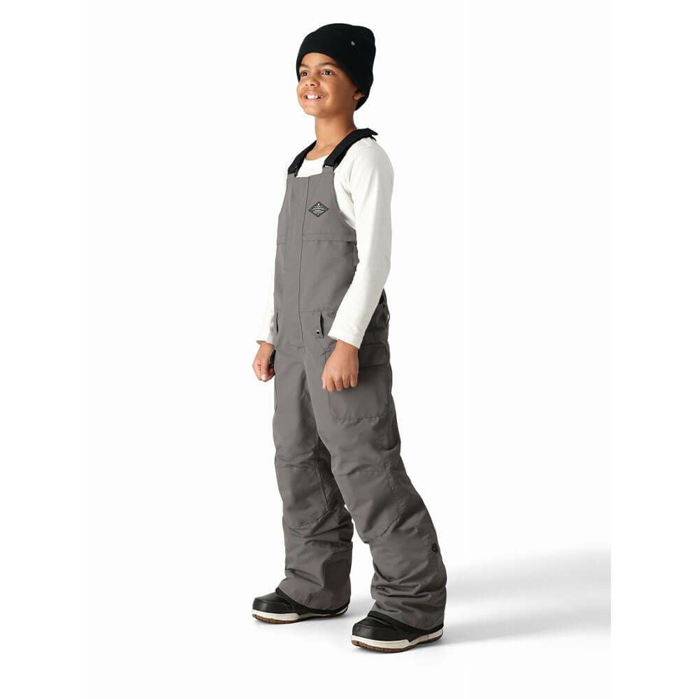 シックスエイトシックス 686　ジュニア スキー スノーボードウェア フロンティア インシュレーテッドビブパンツ FRONTIER INSULATED BIB M2W602-RGY 2024-2025 RHINO GREY