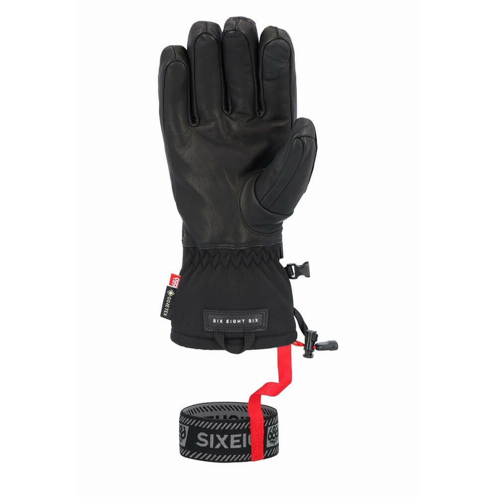 シックスエイトシックス 686　スキーグローブ ゴアテックス レザーライナー BLACK GORE-TEX LEATHER LINEAR GLOVE M4WNGLV140 2024-2025 詳細2