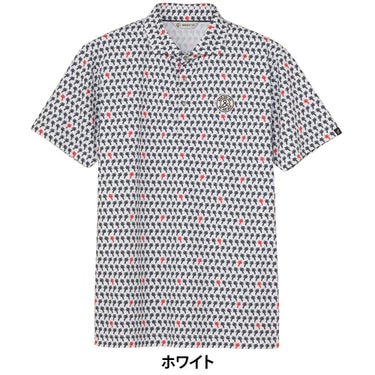 アンパスィ and per se　メンズ スイングドライプリンテッドピケ 半袖 ポロシャツ AMS9655X1　2025年モデル 詳細2