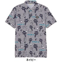 アンパスィ and per se　メンズ ソルケアプリンテッド 半袖 ポロシャツ AMS9725X4　2025年モデル