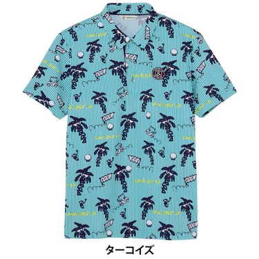 アンパスィ and per se　メンズ ソルケアプリンテッド 半袖 ポロシャツ AMS9725X4　2025年モデル 詳細3