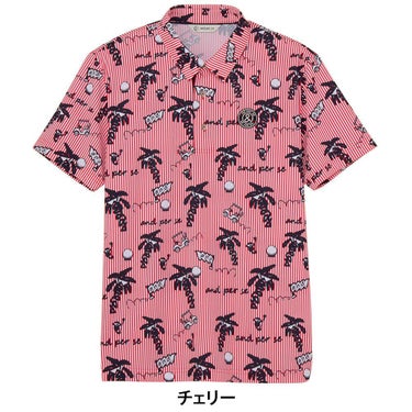 アンパスィ and per se　メンズ ソルケアプリンテッド 半袖 ポロシャツ AMS9725X4　2025年モデル 詳細4