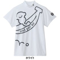 アンパスィ and per se　レディース ショットスムーザー 半袖 モックネックシャツ AFS9535V4　2025年モデル