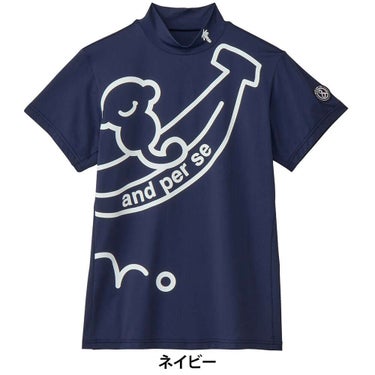 アンパスィ and per se　レディース ショットスムーザー 半袖 モックネックシャツ AFS9535V4　2025年モデル 詳細3