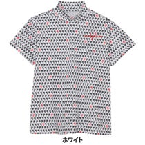 アンパスィ and per se　レディース スイングドライプリンテッド 半袖 モックネックシャツ AFS9555X1　2025年モデル