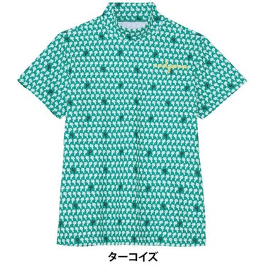 アンパスィ and per se　レディース スイングドライプリンテッド 半袖 モックネックシャツ AFS9555X1　2025年モデル 詳細3