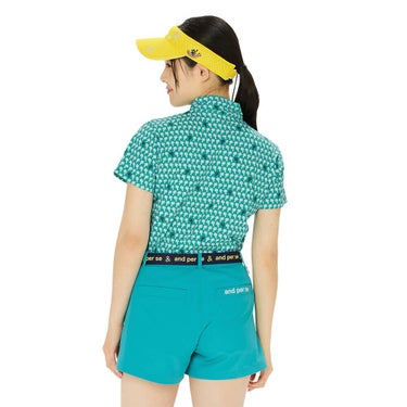 アンパスィ and per se　レディース スイングドライプリンテッド 半袖 モックネックシャツ AFS9555X1　2025年モデル 詳細5