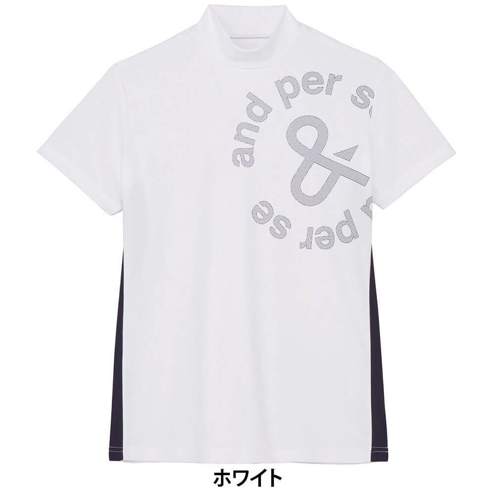 アンパスィ and per se　レディース ソルケア 半袖 モックネックシャツ AFS9565V9　2025年モデル 詳細2