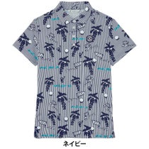 アンパスィ and per se　レディース ソルケアプリンテッド 半袖 ポロシャツ AFS9685X4　2025年モデル