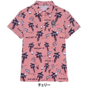 アンパスィ and per se　レディース ソルケアプリンテッド 半袖 ポロシャツ AFS9685X4　2025年モデル 詳細4