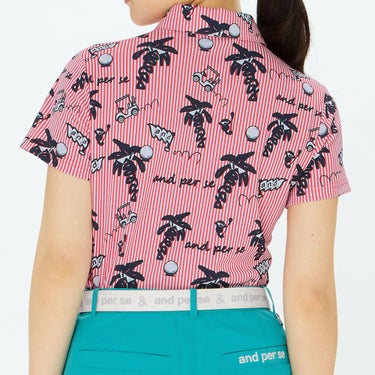 アンパスィ and per se　レディース ソルケアプリンテッド 半袖 ポロシャツ AFS9685X4　2025年モデル 詳細5