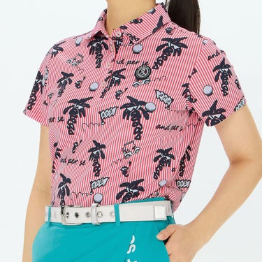 アンパスィ and per se　レディース ソルケアプリンテッド 半袖 ポロシャツ AFS9685X4　2025年モデル 詳細6