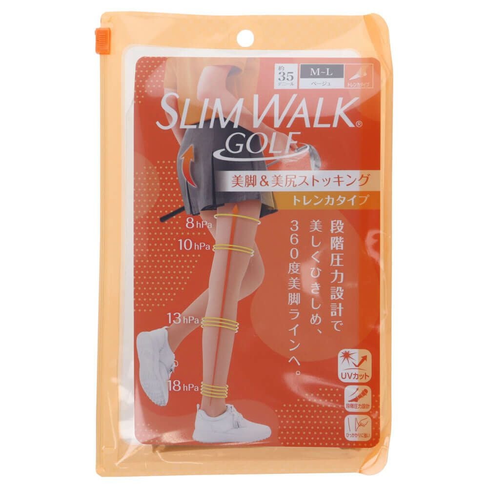スリムウォーク ゴルフ SLIMWALK GOLF レディース 美脚＆美尻 ストッキング ベージュ 2025年モデル