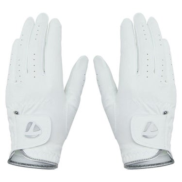 テーラーメイド　PLAYER'S LADY PAIR プレイヤーズ レディ ペア 両手用 レディース ゴルフグローブ UN806 M13741 ホワイト/シルバー　2025年モデル 詳細1