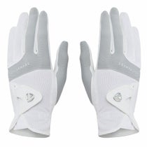 テーラーメイド　T-ICE LADY PAIR Tアイス 3.0 ペア 両手用 レディース ゴルフグローブ UN808 M13749 ホワイト/シルバー　2025年モデル 詳細1