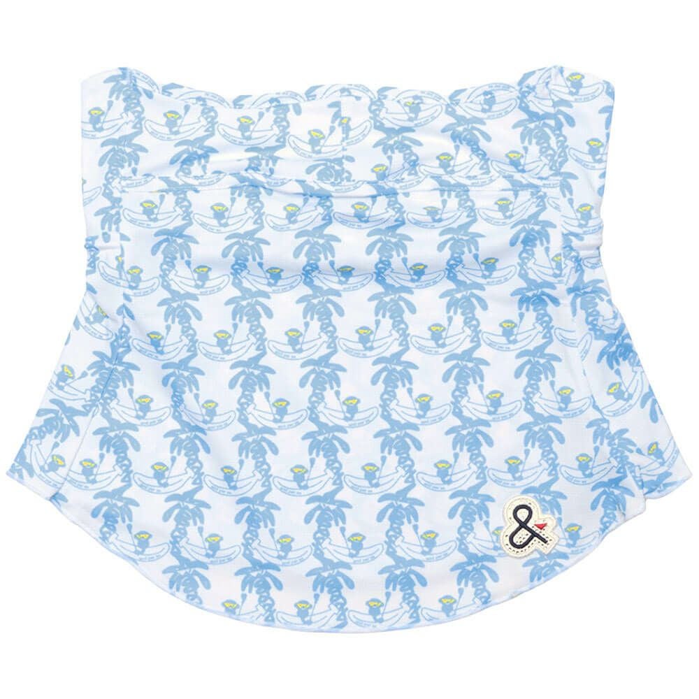 アンパスィ and per se　レディース フェイスカバー AFS8905 13 ホワイト×ネイビー　2025年モデル ホワイト×ネイビー