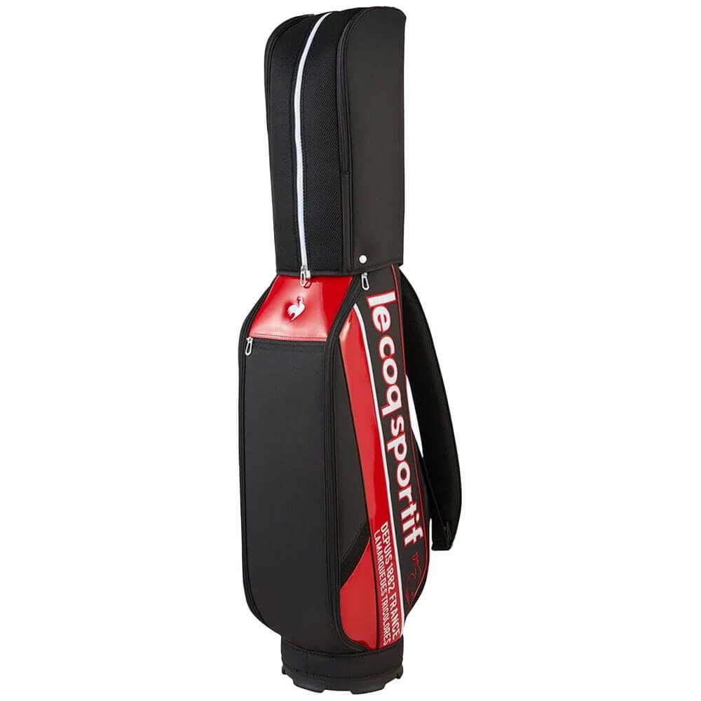ルコック Le coq sportif　メンズ シューズ収納フード キャディバッグ LG5SCB05M BR ブラック×レッド　2025年モデル 詳細3