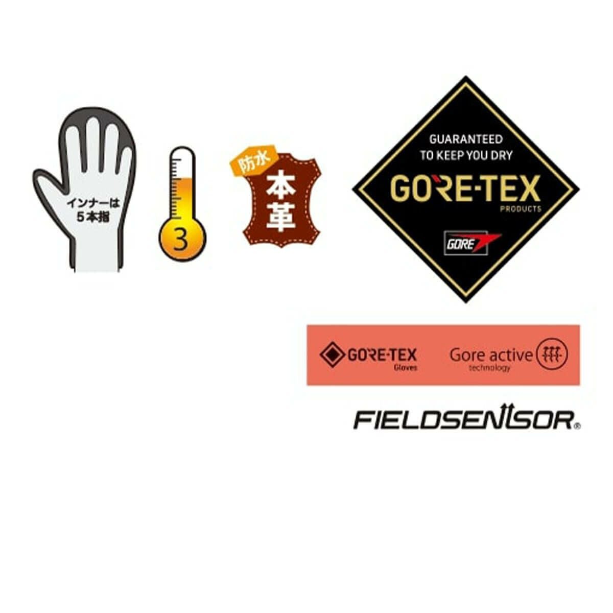 エビス eb's　LIGHT MITT ライトミット BEIGE　GORE-TEX ゴアテックス スキーグローブ 2025-2026 詳細5