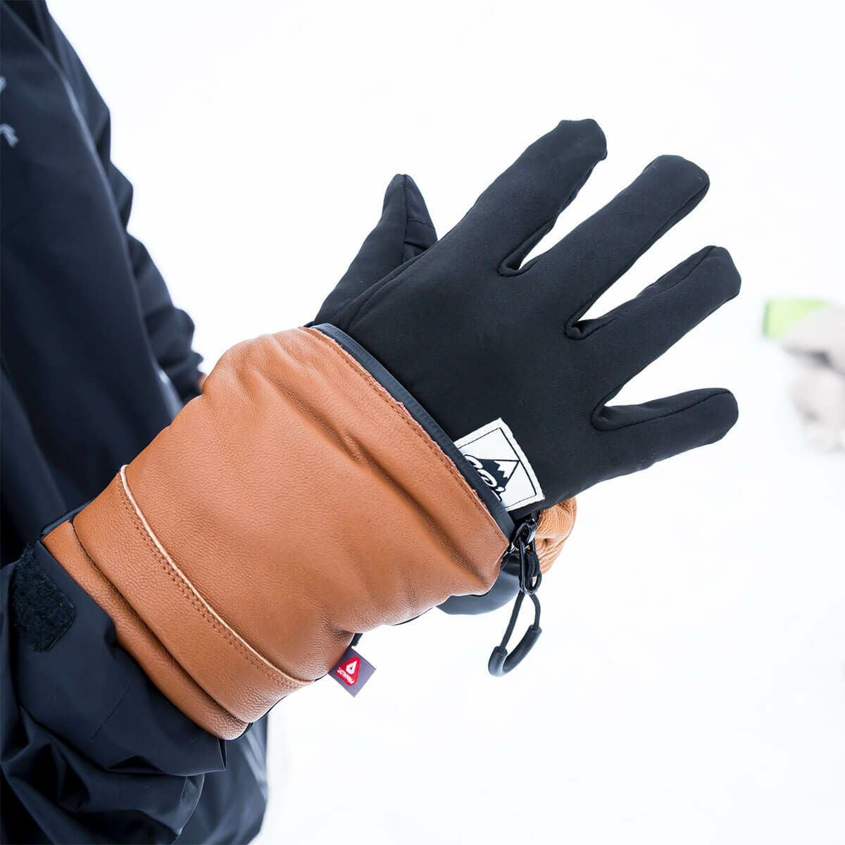 エビス eb's ARMA ZIP アルマジップ BEIGE スキーグローブ 2025-2026