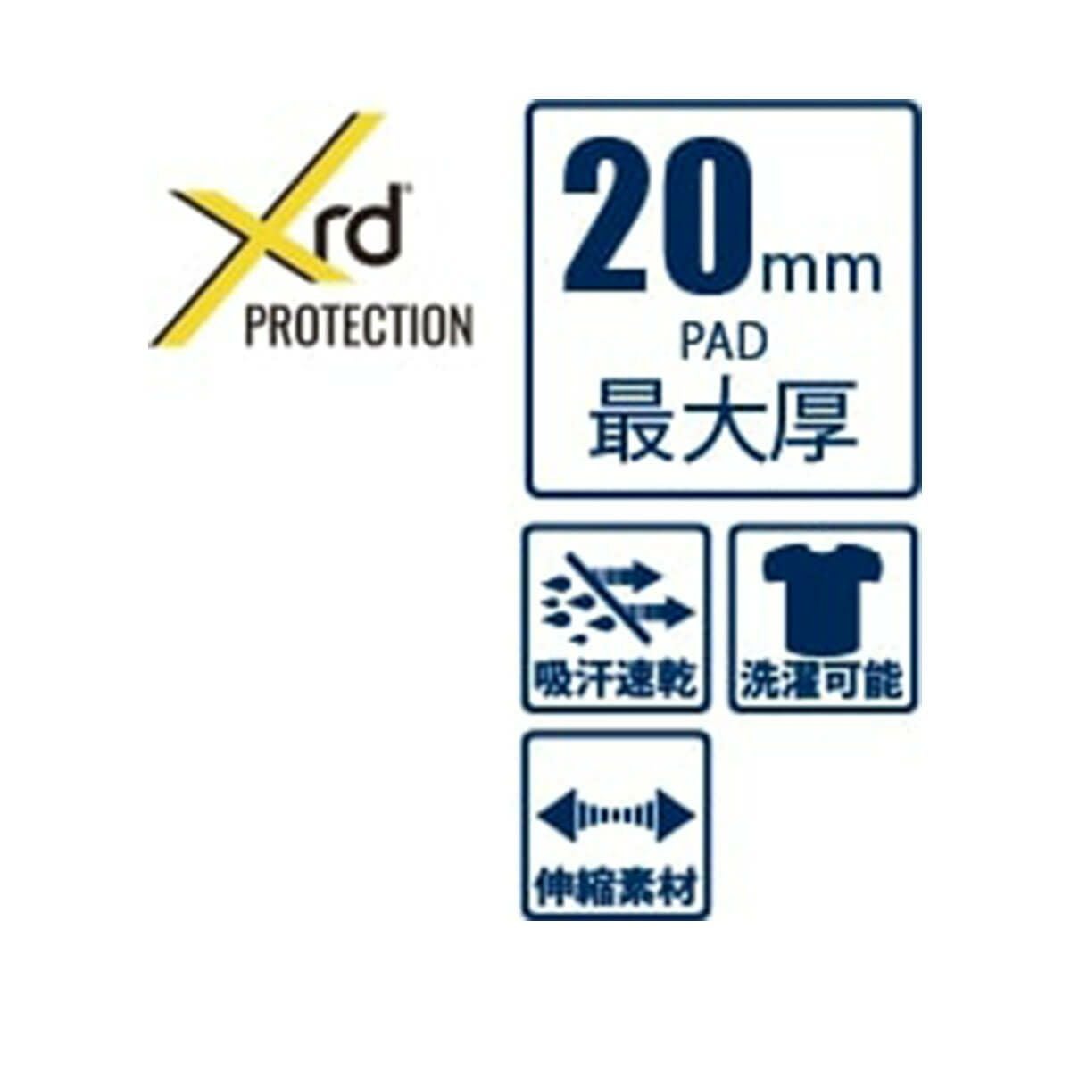 エビス eb's　チョッキパッドXRD BLACK　スキー スノーボードプロテクター 2025-2026 詳細9