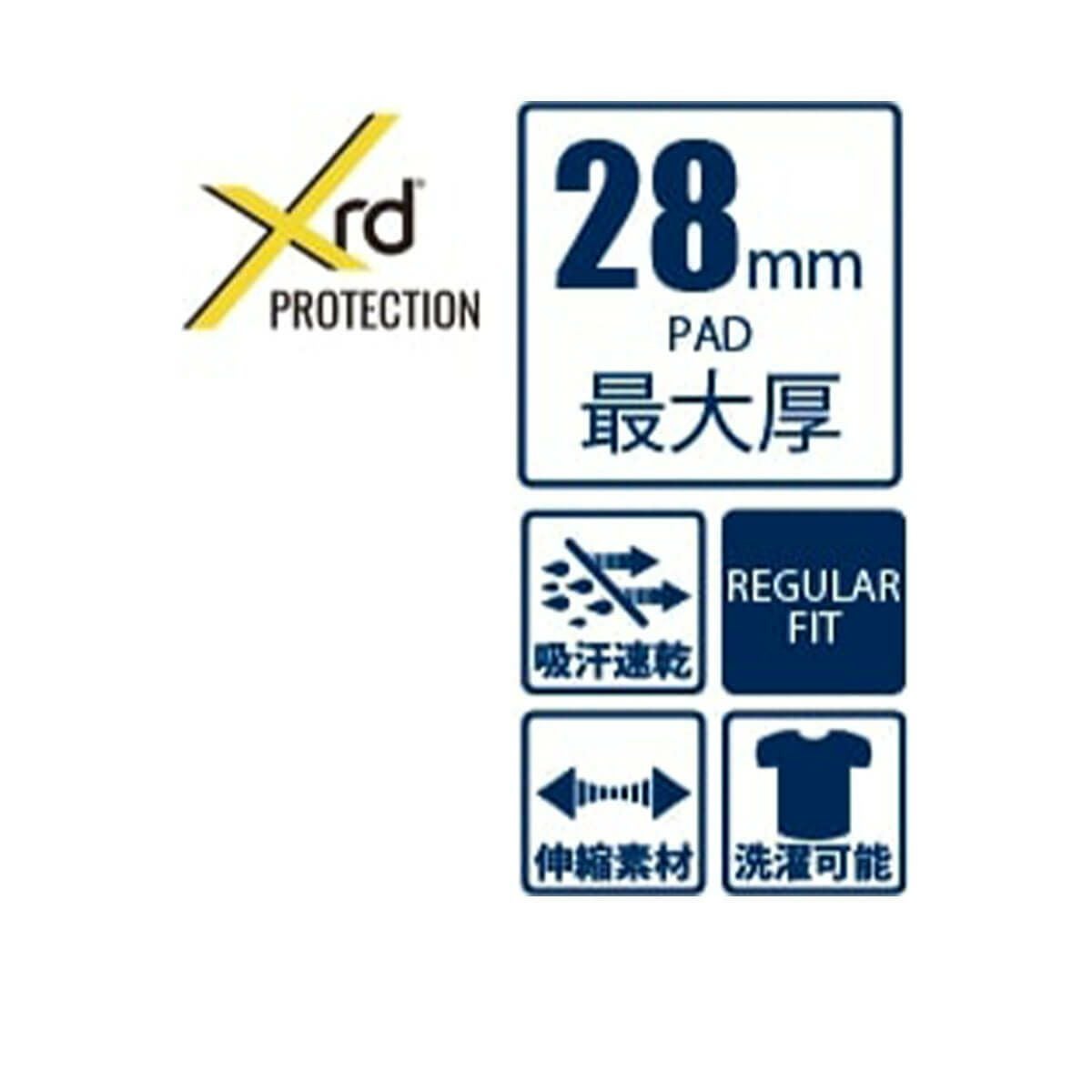 エビス eb's　ヒッププロテクトXRD BLACK　スキー スノーボードプロテクター 2025-2026 詳細12