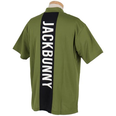 ジャックバニー Jack Bunny!!　メンズ ビッグロゴ 配色ライン 鹿の子 半袖 モックネックシャツ 262-5167527　2025年モデル 詳細9