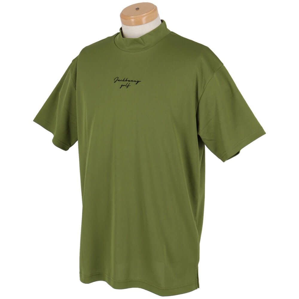 ジャックバニー Jack Bunny!!　メンズ ビッグロゴ 配色ライン 鹿の子 半袖 モックネックシャツ 262-5167527　2025年モデル 詳細10