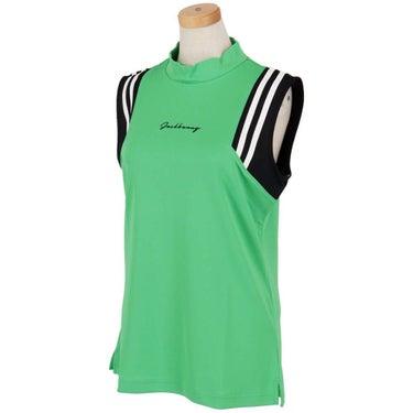 ジャックバニー Jack Bunny!!　レディース ラインデザイン 鹿の子 ノースリーブ モックネックシャツ 263-5167528　2025年モデル 詳細10