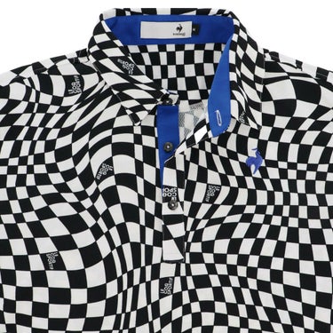 ルコック Le coq sportif　メンズ ロゴデザイン VICHY柄 半袖 ポロシャツ LG5SHS01M　2025年モデル 詳細5