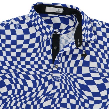 ルコック Le coq sportif　メンズ ロゴデザイン VICHY柄 半袖 ポロシャツ LG5SHS01M　2025年モデル 詳細9