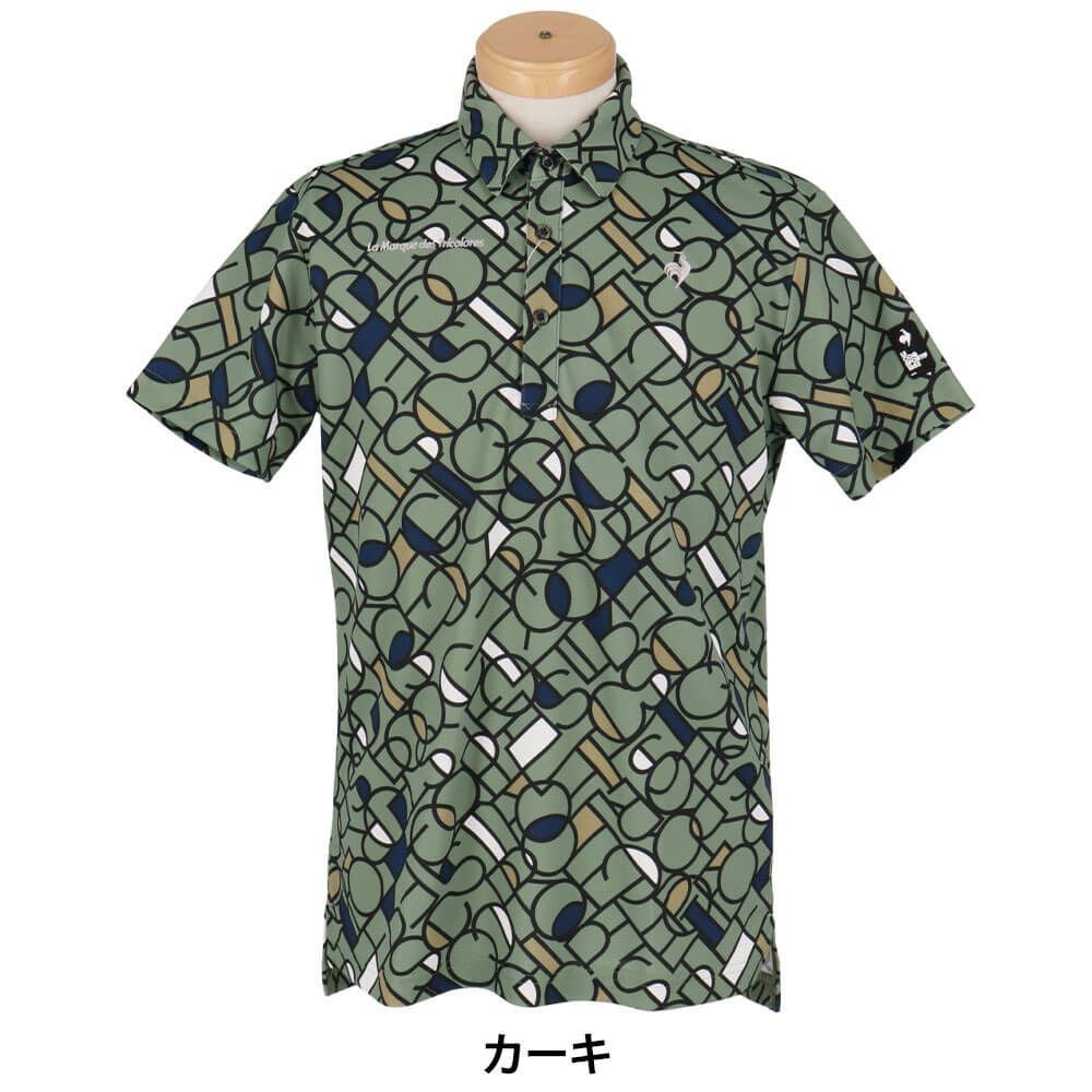 ルコック Le coq sportif　メンズ カラーブロックグラフィック小柄 半袖 ポロシャツ LG5SHS03M　2025年モデル 詳細2
