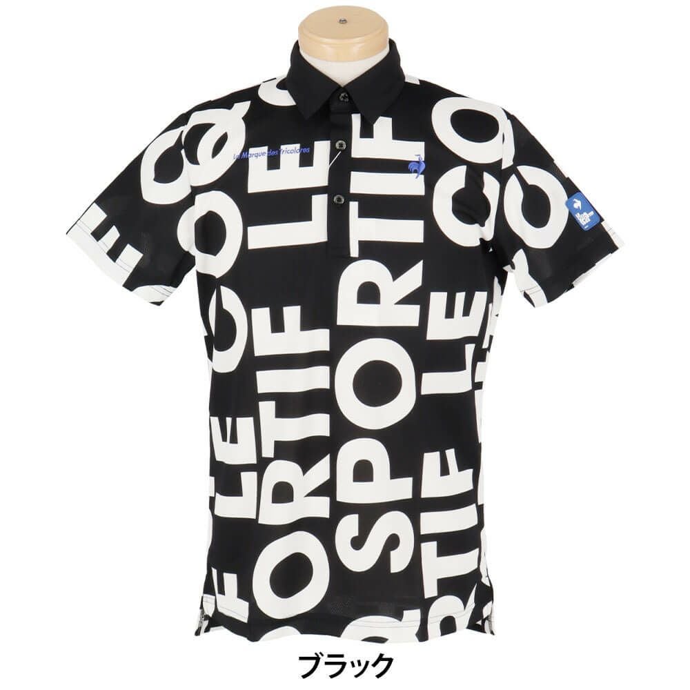 ルコック Le coq sportif　メンズ マルチカラーロゴ柄 半袖 ポロシャツ LG5SHS05M　2025年モデル 詳細2