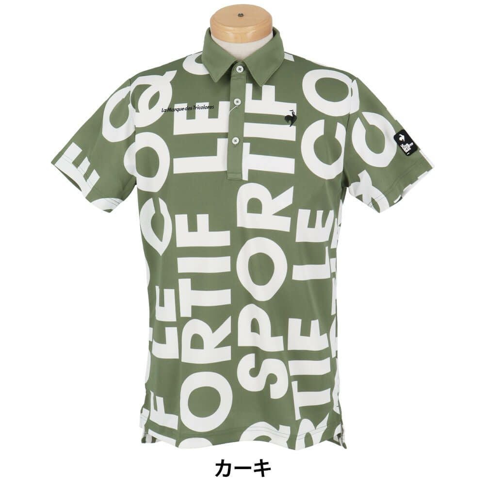 ルコック Le coq sportif　メンズ マルチカラーロゴ柄 半袖 ポロシャツ LG5SHS05M　2025年モデル 詳細5