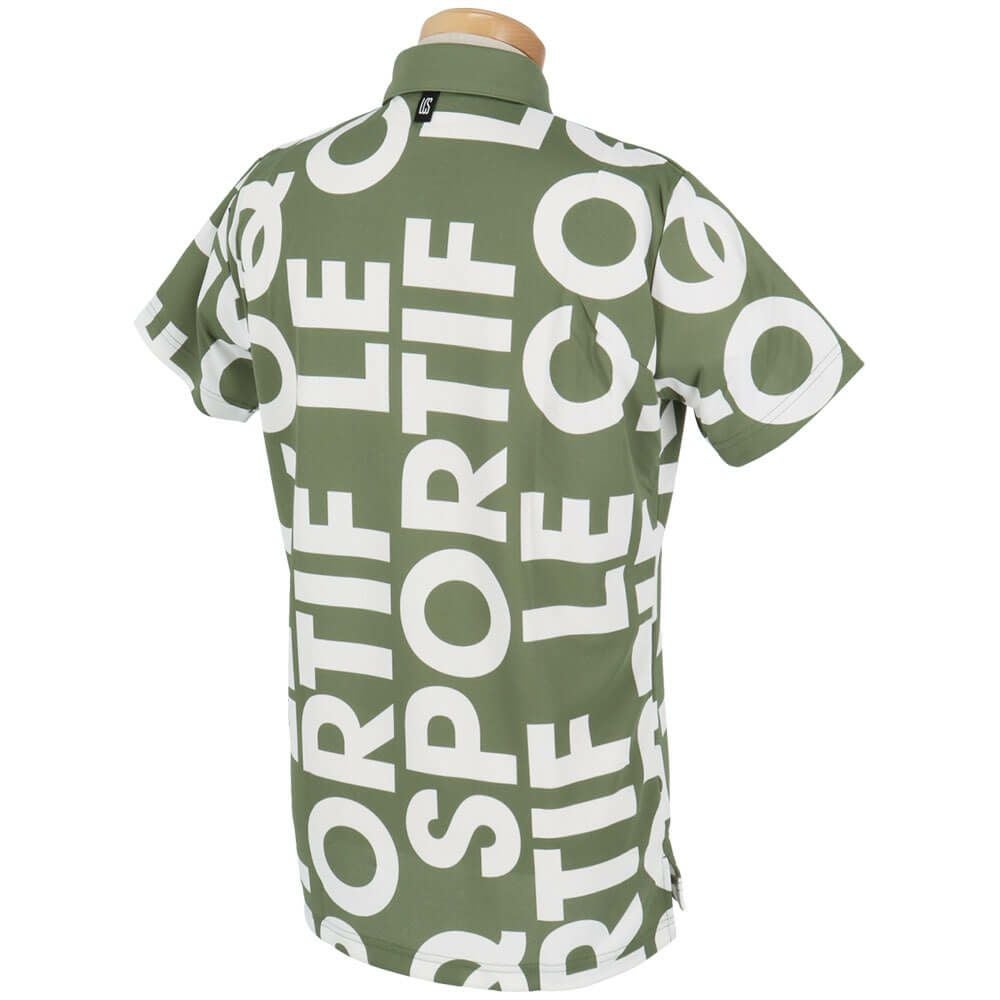 ルコック Le coq sportif　メンズ マルチカラーロゴ柄 半袖 ポロシャツ LG5SHS05M　2025年モデル 詳細6