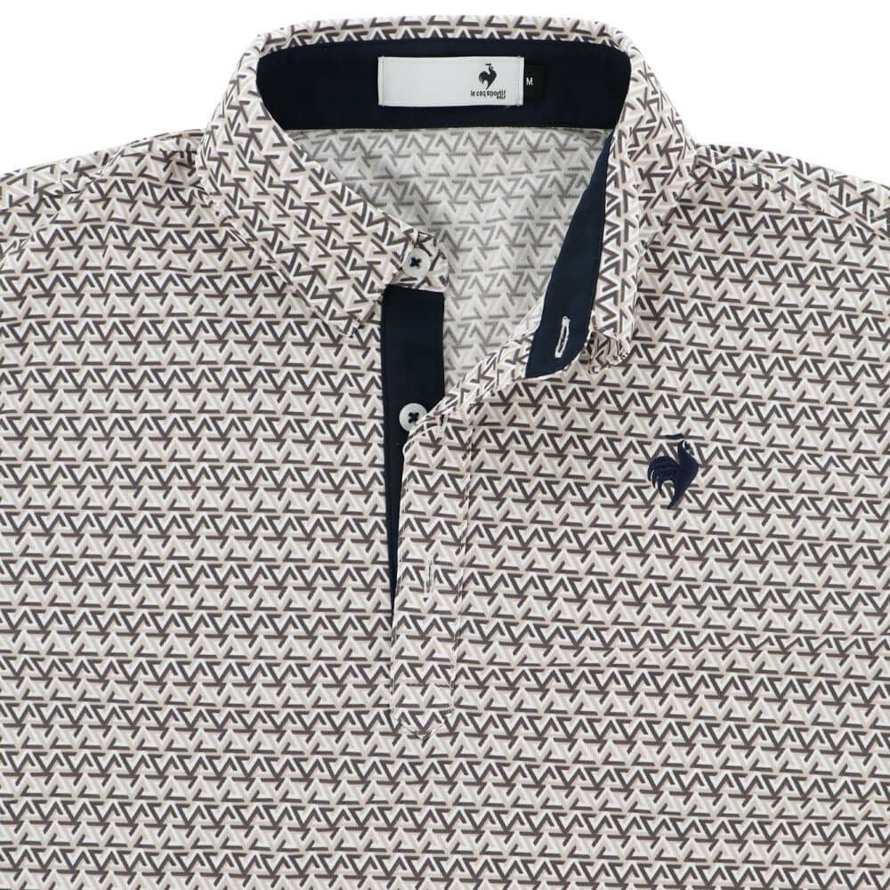 ルコック Le coq sportif　メンズ トライアングル小柄 半袖 ポロシャツ LG5SHS06M　2025年モデル 詳細5