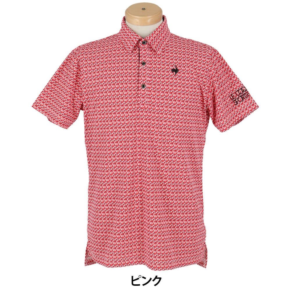 ルコック Le coq sportif　メンズ トライアングル小柄 半袖 ポロシャツ LG5SHS06M　2025年モデル 詳細9