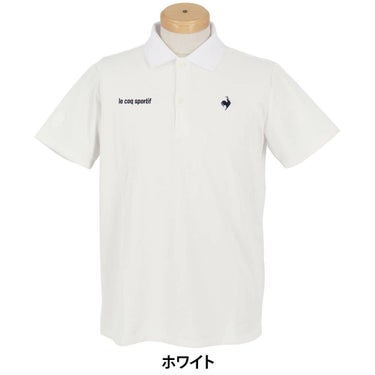 ルコック Le coq sportif　メンズ ロゴ刺繍 NEW BASIC 半袖 ポロシャツ LG5SHS16M　2025年モデル 詳細4