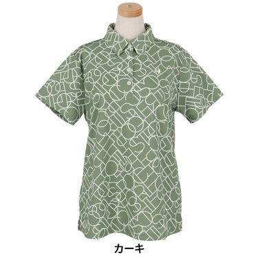 ルコック Le coq sportif　レディース カラーブロック総柄 半袖 ポロシャツ LG5SHS07L　2025年モデル 詳細2