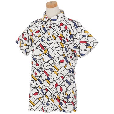 ルコック Le coq sportif　レディース カラーブロック総柄 半袖 ポロシャツ LG5SHS07L　2025年モデル 詳細7