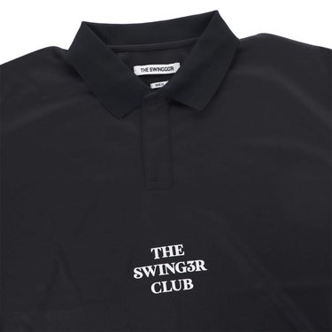 ザ スウィンガー THE SWINGGGR　メンズ SWG ロゴプリント 半袖 ポロシャツ 0125-SWG-CT002 BLACK　2025年モデル 詳細3