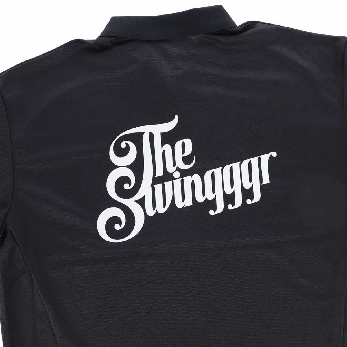 ザ スウィンガー THE SWINGGGR　メンズ SWG ロゴプリント 半袖 ポロシャツ 0125-SWG-CT002 BLACK　2025年モデル 詳細5