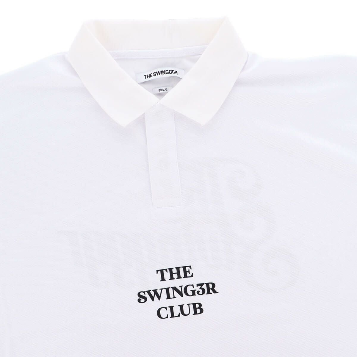 ザ スウィンガー THE SWINGGGR　メンズ SWG ロゴプリント 半袖 ポロシャツ 0125-SWG-CT002 WHITE　2025年モデル 詳細3