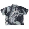 ザ スウィンガー THE SWINGGGR　メンズ TIE DYE ロゴプリント 半袖 ポロシャツ 0125-SWG-CT003 BLACK　2025年モデル