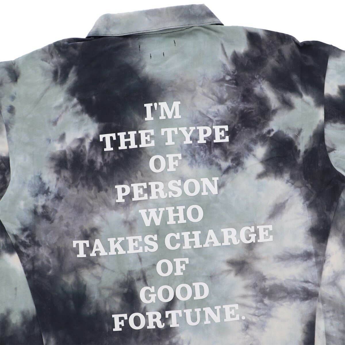 ザ スウィンガー THE SWINGGGR　メンズ TIE DYE ロゴプリント 半袖 ポロシャツ 0125-SWG-CT003 BLACK　2025年モデル 詳細5