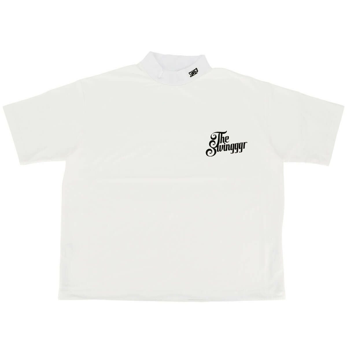 ザ スウィンガー THE SWINGGGR メンズ SWG ロゴプリント 半袖 モックネックシャツ 0125-SWG-CT006 WHITE 2025年モデル