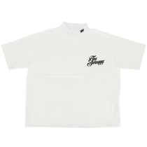 ザ スウィンガー THE SWINGGGR　メンズ SWG ロゴプリント 半袖 モックネックシャツ 0125-SWG-CT006 WHITE　2025年モデル